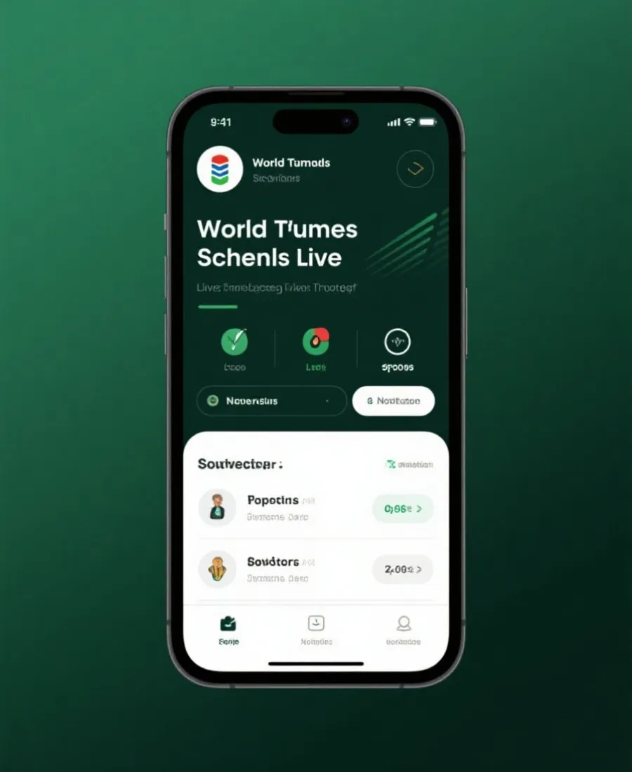 2026世界盃即時資訊與官方入口 APP介面示意