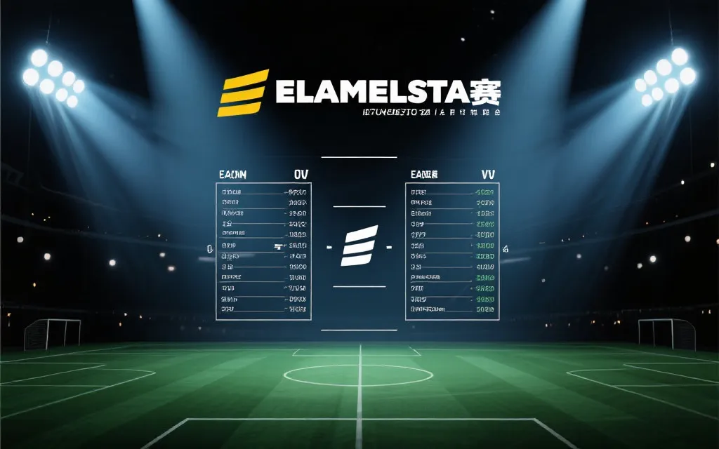 淘汰赛对阵表风格海报:球场夜景与对阵线条,紧张氛围