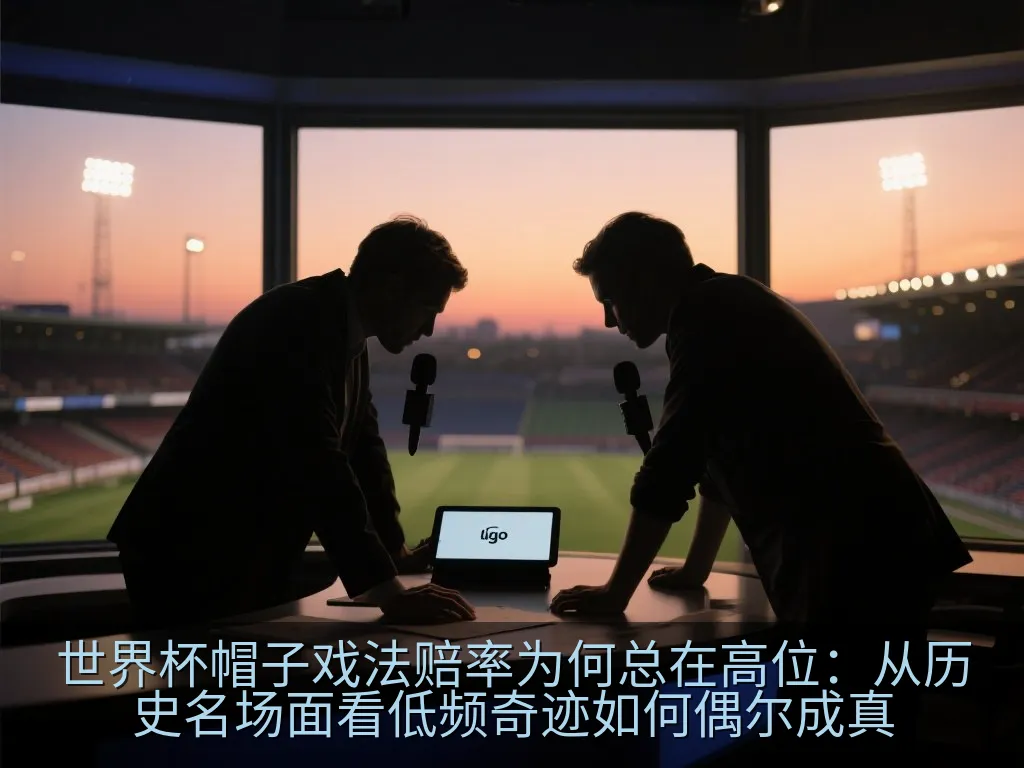 世界杯历史帽子戏法时间轴风格插图